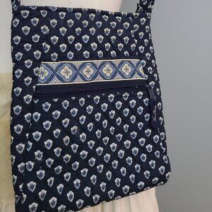 Retired Vera Bradley Hipster Cross Body bag Just enough Navy Blue